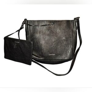 Vintage Calvin Klein Black Shoulder Bag with Wallet Neutral